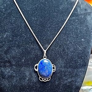 Lapis Lazuli Silver Necklace